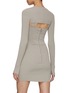 Back View - Click To Enlarge - DION LEE - Pointelle Corset Mini Dress