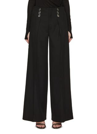 Main View - Click To Enlarge - DION LEE - Diamond Stud Pleated Pants
