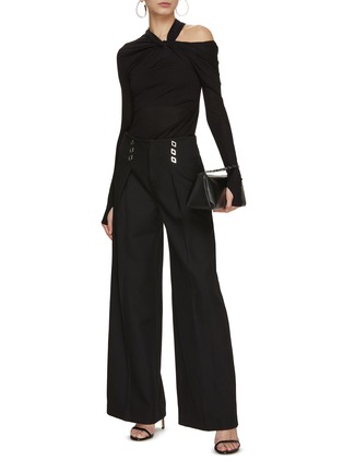 Figure View - Click To Enlarge - DION LEE - Diamond Stud Pleated Pants