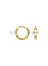 Main View - Click To Enlarge - YICI ZHAO ART & JEWELS - Wonderland Pearl 18K Gold Hoop Earrings