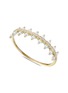 Main View - Click To Enlarge - YICI ZHAO ART & JEWELS - Wonderland Diamond Pearl 18K Gold Bangle