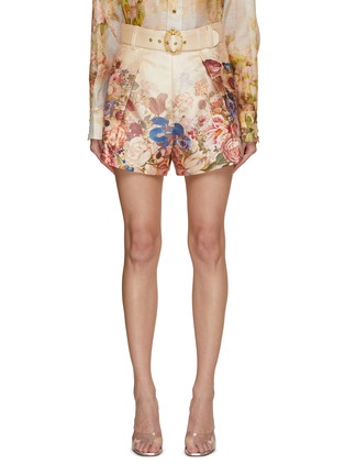 Main View - Click To Enlarge - ZIMMERMANN - Floral Print Mini Short