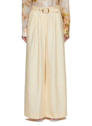 Main View - Click To Enlarge - ZIMMERMANN - Wide Leg Pin Tuck Pants