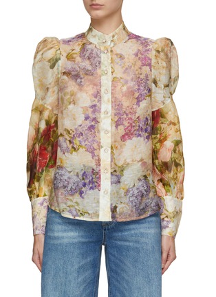 Main View - Click To Enlarge - ZIMMERMANN - Sensory Floral Print Blouse