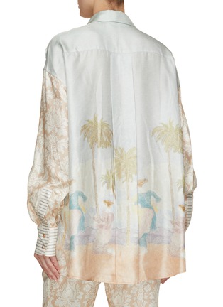 Back View - Click To Enlarge - ZIMMERMANN - Sensory Button Down Silk Shirt