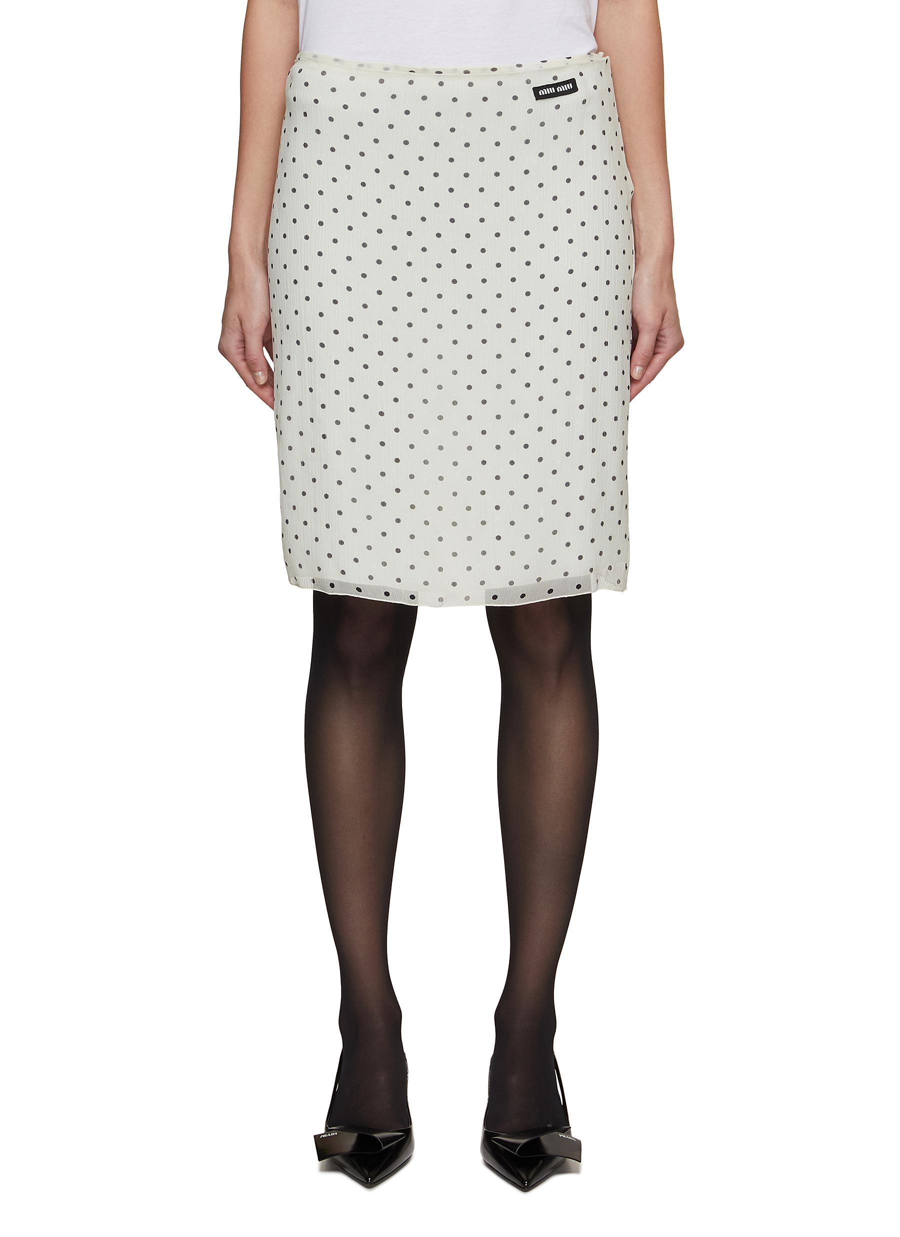 Polka dot pencil skirt online