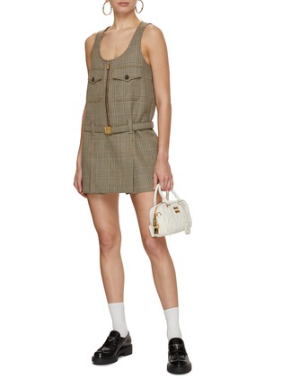 Figure View - Click To Enlarge - MIU MIU - Prince de Galles Check Dress