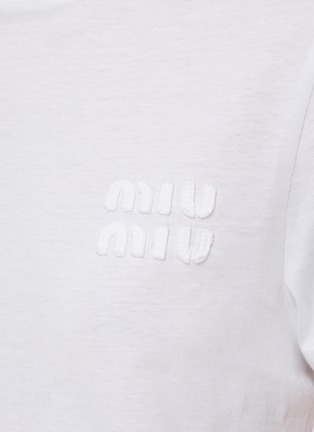  - MIU MIU - Logo Appliqué T-Shirt