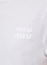  - MIU MIU - Logo Appliqué T-Shirt