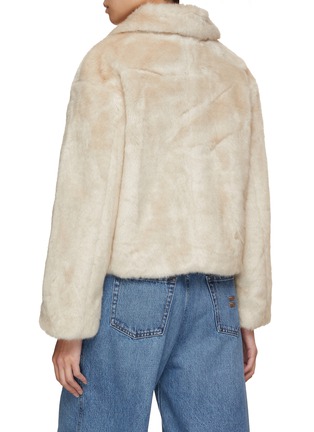 Back View - Click To Enlarge - DUNST - Faux Fur Zip Up Jacket