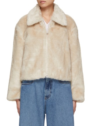 Main View - Click To Enlarge - DUNST - Faux Fur Zip Up Jacket