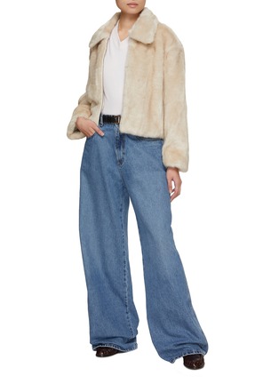 Figure View - Click To Enlarge - DUNST - Faux Fur Zip Up Jacket