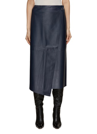 Main View - Click To Enlarge - AERON - Celeste Mid-length Leather Skirt