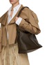 Figure View - Click To Enlarge - LEMAIRE - Hobo Belt Grained Leather Bag