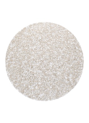 Main View - Click To Enlarge - CHILEWICH - Metallic Lace Round Placemat — Gold