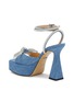  - MACH & MACH - 140 Double Bow Denim Heeled Sandals