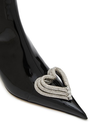 Detail View - Click To Enlarge - MACH & MACH - 65 Triple Heart Patent Leather Boots