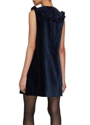 Back View - Click To Enlarge - MING MA - Beaded Mini Dress