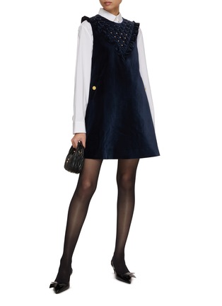 Figure View - Click To Enlarge - MING MA - Beaded Mini Dress