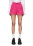 Main View - Click To Enlarge - MING MA - Pleat Front Wool Shorts