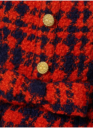  - MING MA - Checked Tweed Mini Dress