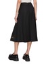 Back View - Click To Enlarge - MING MA - Box Pleated Embroidered Midi Skirt