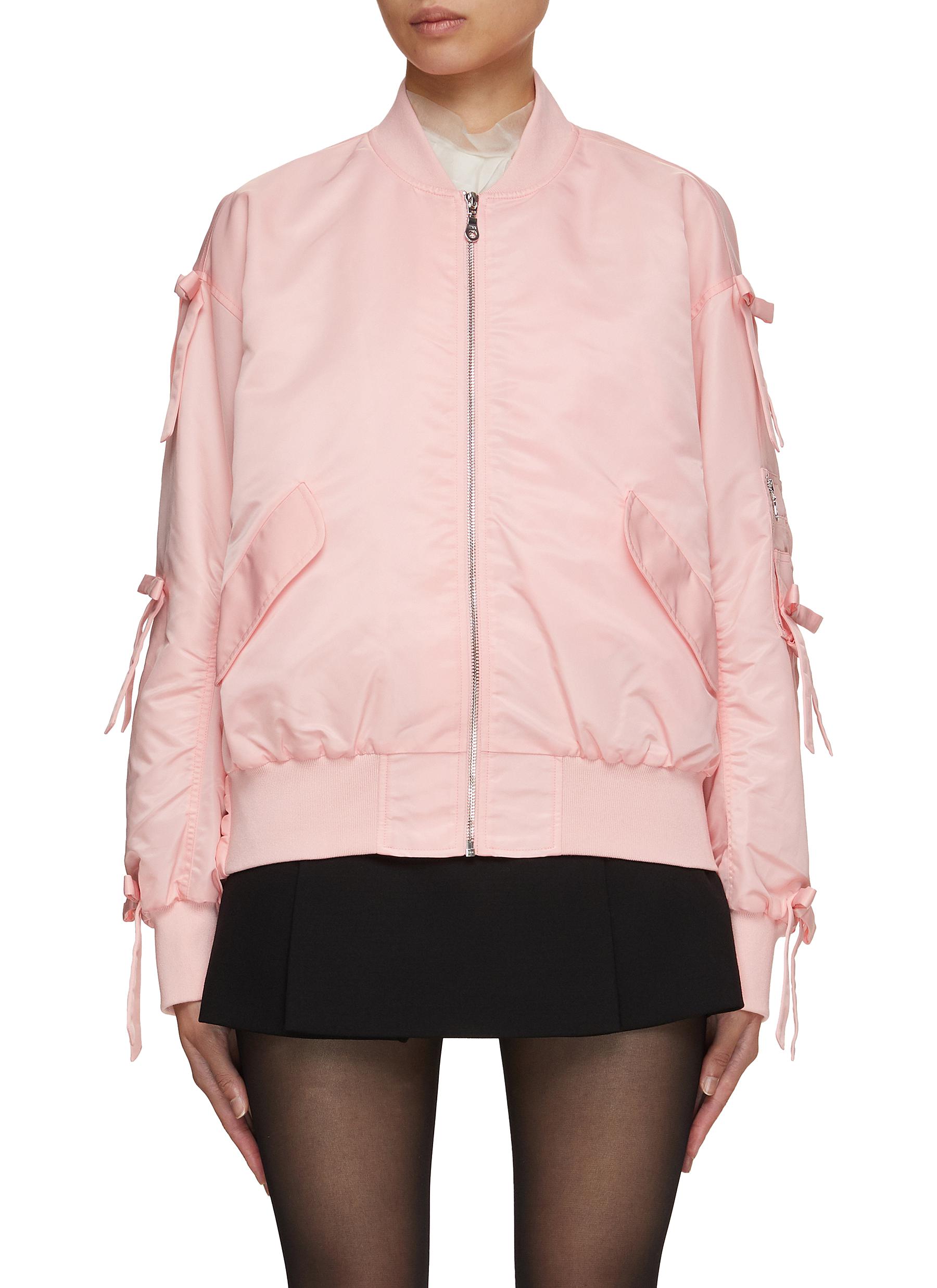 MING MA Ribbon Bomber Jacket Women Lane Crawford
