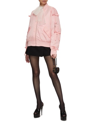Figure View - Click To Enlarge - MING MA - Ribbon Bomber Jacket