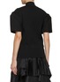 Back View - Click To Enlarge - SACAI - Puff Sleeve Suiting Knit Top
