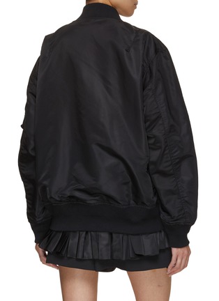 Back View - Click To Enlarge - SACAI - Tiered Pleated Bomber Jacket