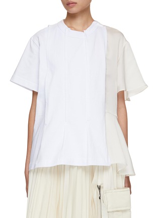 Main View - Click To Enlarge - SACAI - Vertical Tiered T-Shirt