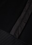  - SACAI - Chunky Knit Asymmetric Drape Pinstripe Dress