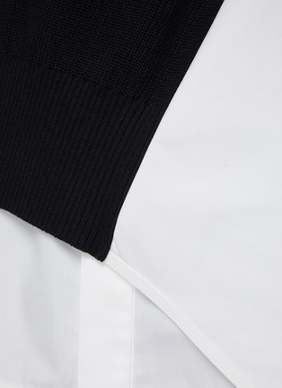 SACAI | Crewneck Shirt Panel Knit Top | Women | Lane Crawford