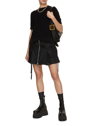 Figure View - Click To Enlarge - SACAI - Parachute Detail Mini Skirt