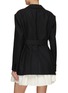 Back View - Click To Enlarge - SACAI - Pleated Dress Insert Tailored Jacket