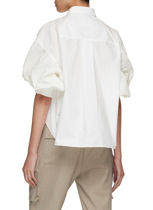 Back View - Click To Enlarge - SACAI - Puff Sleeve Shirt