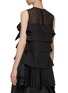 Back View - Click To Enlarge - SACAI - Tiered Chiffon Poplin Mix Top