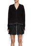 Main View - Click To Enlarge - SACAI - Bifabric Chalk Stripe Back Cardigan