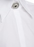  - BALMAIN - High Neck Cotton Poplin Shirt