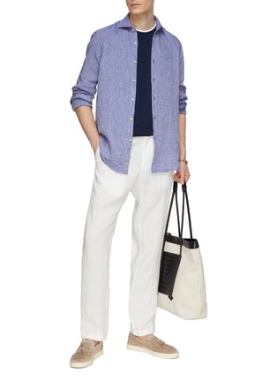 Figure View - Click To Enlarge - PAUL & SHARK - Linen Chinos