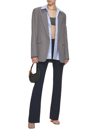 Figure View - Click To Enlarge - N°21 - Cady Flared Stretch Pants