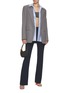 Figure View - Click To Enlarge - N°21 - Cady Flared Stretch Pants