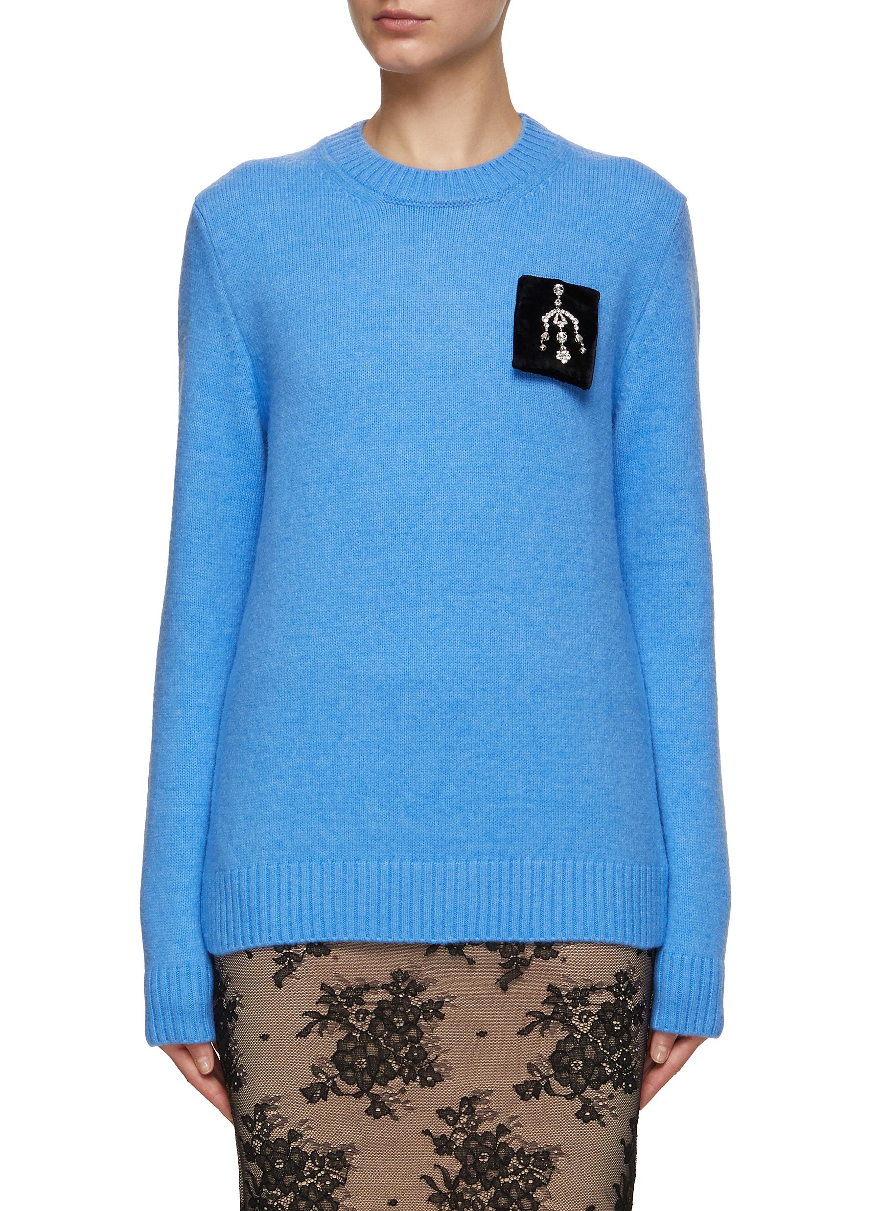 N21 | Embellished Patch Sweater | Women | Lane Crawford