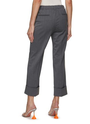Back View - Click To Enlarge - N°21 - Cuffed Hem Cropped Tailored Pants