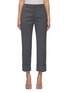 Main View - Click To Enlarge - N°21 - Cuffed Hem Cropped Tailored Pants