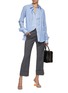 Figure View - Click To Enlarge - N°21 - Cuffed Hem Cropped Tailored Pants