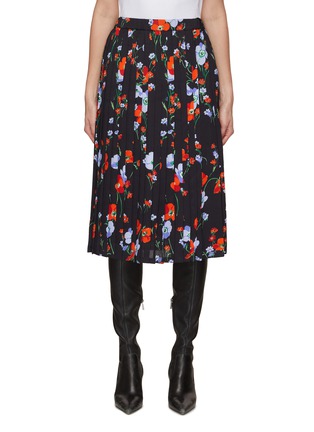 Main View - Click To Enlarge - N°21 - Allover Floral Pleated Skirt