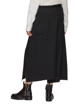 Back View - Click To Enlarge - Y'S - Asymmetric Flared Pants