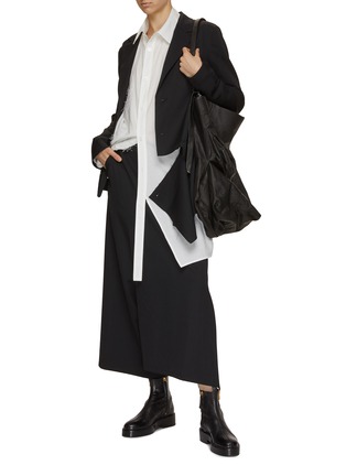Figure View - Click To Enlarge - Y'S - Asymmetric Flared Pants