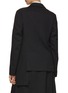 Back View - Click To Enlarge - Y'S - Slashed Front Notch Lapel Single Breasted Blazer